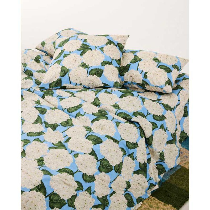 Kip&Co Hydrangea Blue Organic Cotton European Pillowcases 2P Set image number 1